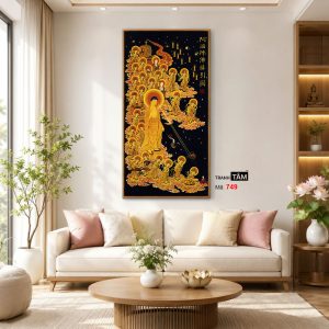 Tây phương tiếp dẫn | Tranh hộp đèn cao cấp | Mã tranh 749 | Tranh TÂM - Ảnh 3