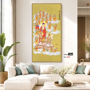 Tây phương tiếp dẫn | Tranh hộp đèn cao cấp | Mã tranh 753 | Tranh TÂM - Ảnh 5