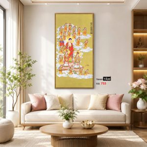 Tây phương tiếp dẫn | Tranh hộp đèn cao cấp | Mã tranh 753 | Tranh TÂM - Ảnh 3
