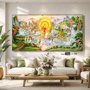 Tây phương tiếp dẫn | Tranh hộp đèn cao cấp | Mã tranh 755 | Tranh TÂM - Ảnh 5