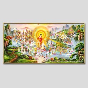 Tây phương tiếp dẫn | Tranh hộp đèn cao cấp | Mã tranh 755 | Tranh TÂM