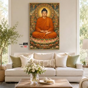 Phật Thích Ca Mâu Ni | Tranh hộp đèn cao cấp | Mã tranh 756 | Tranh TÂM - Ảnh 4