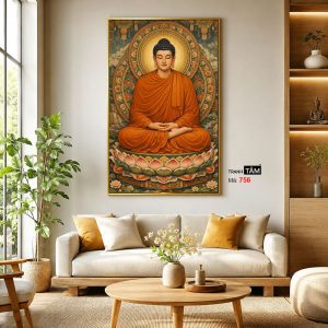 Phật Thích Ca Mâu Ni | Tranh hộp đèn cao cấp | Mã tranh 756 | Tranh TÂM - Ảnh 3