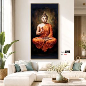 Phật Thích Ca Mâu Ni | Tranh hộp đèn cao cấp | Mã tranh 757 | Tranh TÂM - Ảnh 5