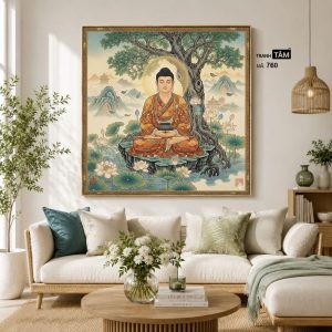 Phật Thích Ca Mâu Ni | Tranh hộp đèn cao cấp | Mã tranh 760 | Tranh TÂM - Ảnh 3