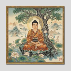 Phật Thích Ca Mâu Ni | Tranh hộp đèn cao cấp | Mã tranh 760 | Tranh TÂM
