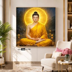 Alternative view of Phật Thích Ca Mâu Ni | Tranh hộp đèn cao cấp | Mã tranh 761 | Tranh TÂM