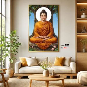 Phật Thích Ca Mâu Ni | Tranh hộp đèn cao cấp | Mã tranh 763 | Tranh TÂM - Ảnh 3