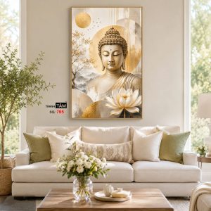 Phật Thích Ca Mâu Ni | Tranh hộp đèn cao cấp | Mã tranh 765 | Tranh TÂM - Ảnh 4