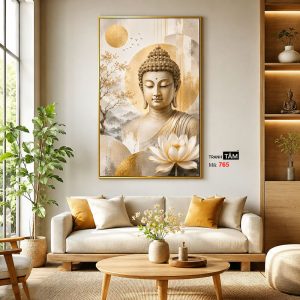 Phật Thích Ca Mâu Ni | Tranh hộp đèn cao cấp | Mã tranh 765 | Tranh TÂM - Ảnh 3