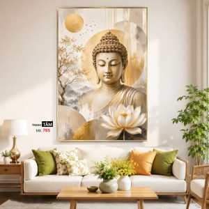Alternative view of Phật Thích Ca Mâu Ni | Tranh hộp đèn cao cấp | Mã tranh 765 | Tranh TÂM