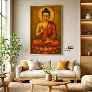 Phật Thích Ca Mâu Ni | Tranh hộp đèn cao cấp | Mã tranh 766 | Tranh TÂM - Ảnh 3