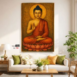 Alternative view of Phật Thích Ca Mâu Ni | Tranh hộp đèn cao cấp | Mã tranh 766 | Tranh TÂM