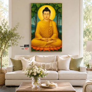 Phật Thích Ca Mâu Ni | Tranh hộp đèn cao cấp | Mã tranh 767 | Tranh TÂM - Ảnh 4