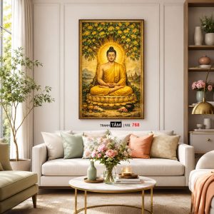 Phật Thích Ca Mâu Ni | Tranh hộp đèn cao cấp | Mã tranh 768 | Tranh TÂM - Ảnh 5
