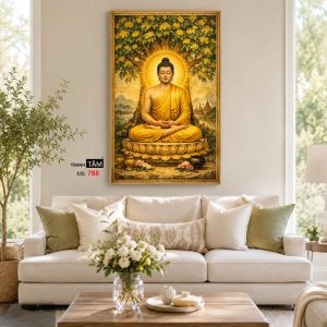 Phật Thích Ca Mâu Ni | Tranh hộp đèn cao cấp | Mã tranh 768 | Tranh TÂM - Ảnh 4
