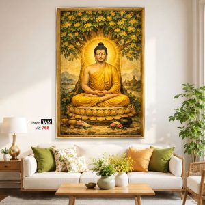 Alternative view of Phật Thích Ca Mâu Ni | Tranh hộp đèn cao cấp | Mã tranh 768 | Tranh TÂM