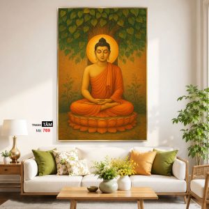Alternative view of Phật Thích Ca Mâu Ni | Tranh hộp đèn cao cấp | Mã tranh 769 | Tranh TÂM