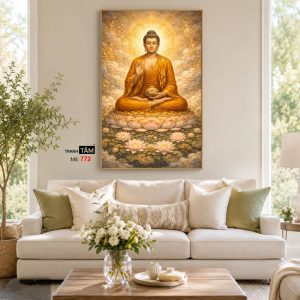 Phật Thích Ca Mâu Ni | Tranh hộp đèn cao cấp | Mã tranh 772 | Tranh TÂM - Ảnh 4