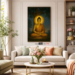 Phật Thích Ca Mâu Ni | Tranh hộp đèn cao cấp | Mã tranh 774 | Tranh TÂM - Ảnh 5