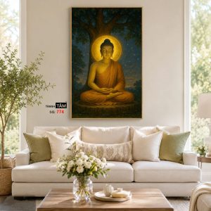 Phật Thích Ca Mâu Ni | Tranh hộp đèn cao cấp | Mã tranh 774 | Tranh TÂM - Ảnh 4