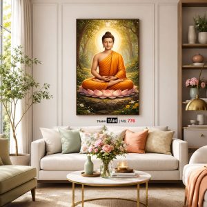 Phật Thích Ca Mâu Ni | Tranh hộp đèn cao cấp | Mã tranh 776 | Tranh TÂM - Ảnh 5