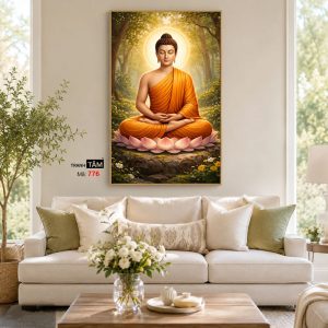 Phật Thích Ca Mâu Ni | Tranh hộp đèn cao cấp | Mã tranh 776 | Tranh TÂM - Ảnh 4