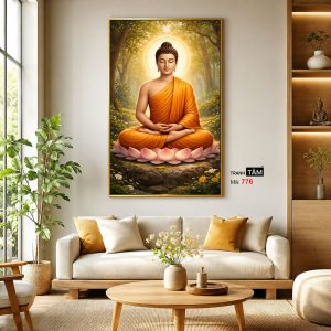 Phật Thích Ca Mâu Ni | Tranh hộp đèn cao cấp | Mã tranh 776 | Tranh TÂM - Ảnh 3