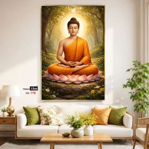 Alternative view of Phật Thích Ca Mâu Ni | Tranh hộp đèn cao cấp | Mã tranh 776 | Tranh TÂM