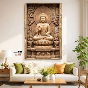 Alternative view of Phật Thích Ca Mâu Ni | Tranh hộp đèn cao cấp | Mã tranh 778 | Tranh TÂM