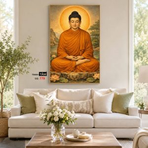 Phật Thích Ca Mâu Ni | Tranh hộp đèn cao cấp | Mã tranh 779 | Tranh TÂM - Ảnh 4