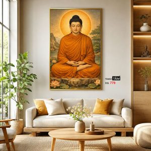 Phật Thích Ca Mâu Ni | Tranh hộp đèn cao cấp | Mã tranh 779 | Tranh TÂM - Ảnh 3