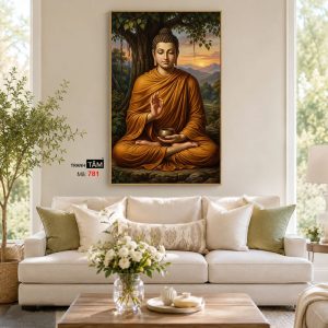 Phật Thích Ca Mâu Ni | Tranh hộp đèn cao cấp | Mã tranh 781 | Tranh TÂM - Ảnh 4
