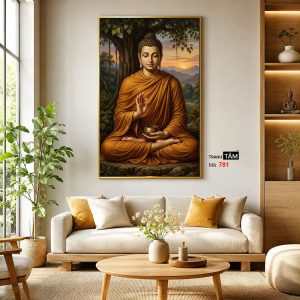 Phật Thích Ca Mâu Ni | Tranh hộp đèn cao cấp | Mã tranh 781 | Tranh TÂM - Ảnh 3