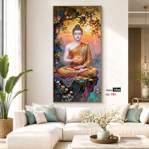 Phật Thích Ca Mâu Ni | Tranh hộp đèn cao cấp | Mã tranh 783 | Tranh TÂM - Ảnh 5