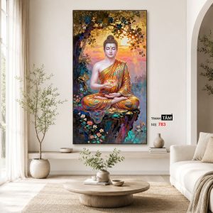 Phật Thích Ca Mâu Ni | Tranh hộp đèn cao cấp | Mã tranh 783 | Tranh TÂM - Ảnh 4