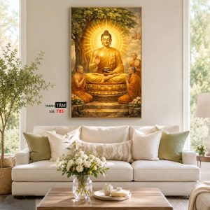 Phật Thích Ca Mâu Ni | Tranh hộp đèn cao cấp | Mã tranh 785 | Tranh TÂM - Ảnh 4