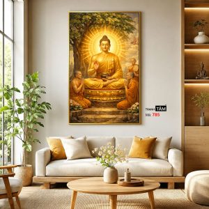 Phật Thích Ca Mâu Ni | Tranh hộp đèn cao cấp | Mã tranh 785 | Tranh TÂM - Ảnh 3