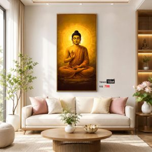 Phật Thích Ca Mâu Ni | Tranh hộp đèn cao cấp | Mã tranh 786 | Tranh TÂM - Ảnh 3