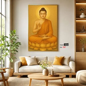 Phật Thích Ca Mâu Ni | Tranh hộp đèn cao cấp | Mã tranh 787 | Tranh TÂM - Ảnh 3