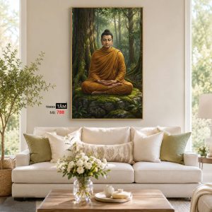 Phật Thích Ca Mâu Ni | Tranh hộp đèn cao cấp | Mã tranh 788 | Tranh TÂM - Ảnh 4