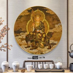 Alternative view of Địa Tạng Vương Bồ Tát | Tranh hộp đèn cao cấp | Mã tranh 79 | Tranh TÂM