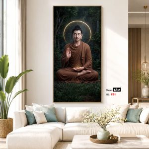 Phật Thích Ca Mâu Ni | Tranh hộp đèn cao cấp | Mã tranh 791 | Tranh TÂM - Ảnh 5