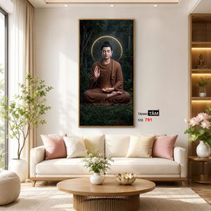 Phật Thích Ca Mâu Ni | Tranh hộp đèn cao cấp | Mã tranh 791 | Tranh TÂM - Ảnh 3