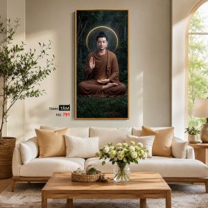 Alternative view of Phật Thích Ca Mâu Ni | Tranh hộp đèn cao cấp | Mã tranh 791 | Tranh TÂM