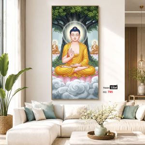 Phật Thích Ca Mâu Ni | Tranh hộp đèn cao cấp | Mã tranh 795 | Tranh TÂM - Ảnh 5