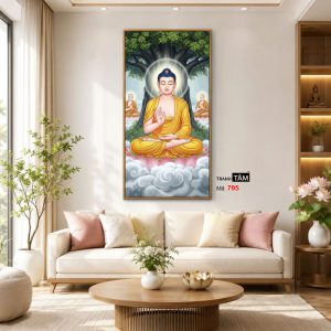 Phật Thích Ca Mâu Ni | Tranh hộp đèn cao cấp | Mã tranh 795 | Tranh TÂM - Ảnh 3