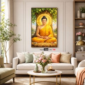 Phật Thích Ca Mâu Ni | Tranh hộp đèn cao cấp | Mã tranh 798 | Tranh TÂM - Ảnh 5
