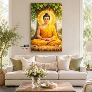 Phật Thích Ca Mâu Ni | Tranh hộp đèn cao cấp | Mã tranh 798 | Tranh TÂM - Ảnh 4