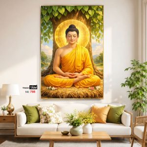 Alternative view of Phật Thích Ca Mâu Ni | Tranh hộp đèn cao cấp | Mã tranh 798 | Tranh TÂM
